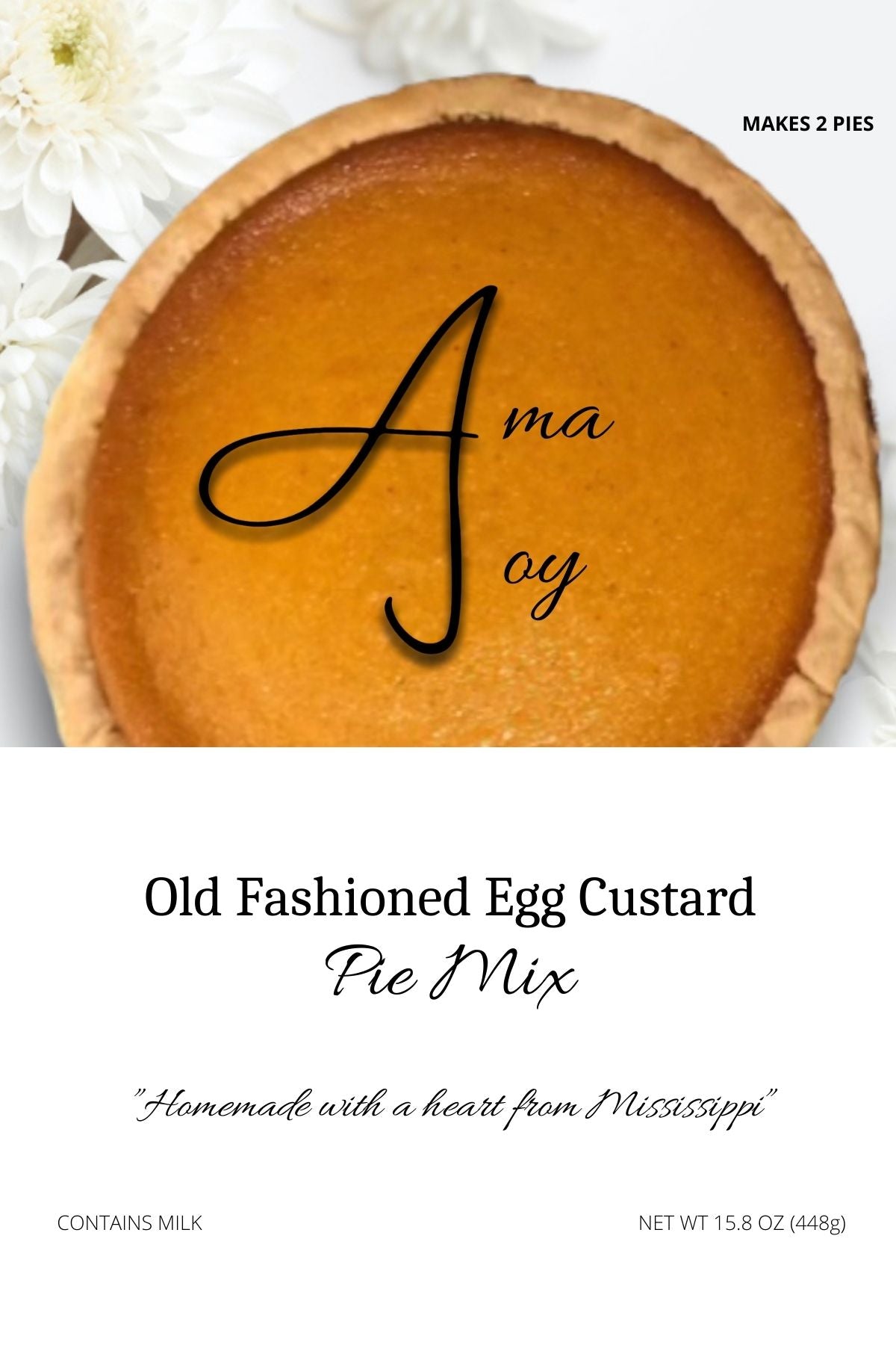 Old Fashioned Egg Custard Pie Mix